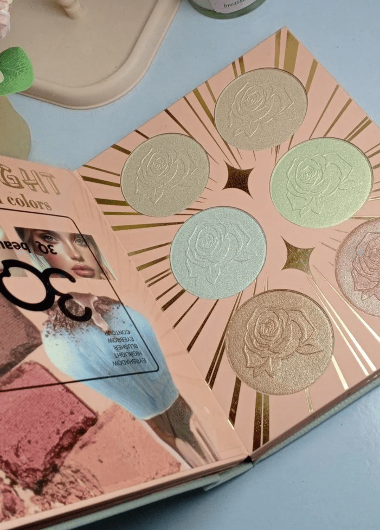 3Q Beauty 5 Fold Book Palette High Quality - Zayluxe Care