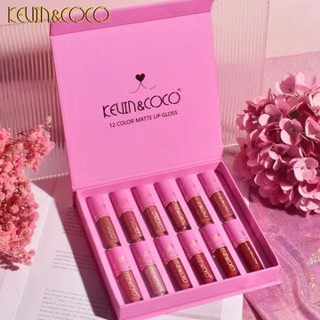 Kevin & Coco | 12-Color Lipgloss Set – High-Shine, Hydrating Glosses for Every Look