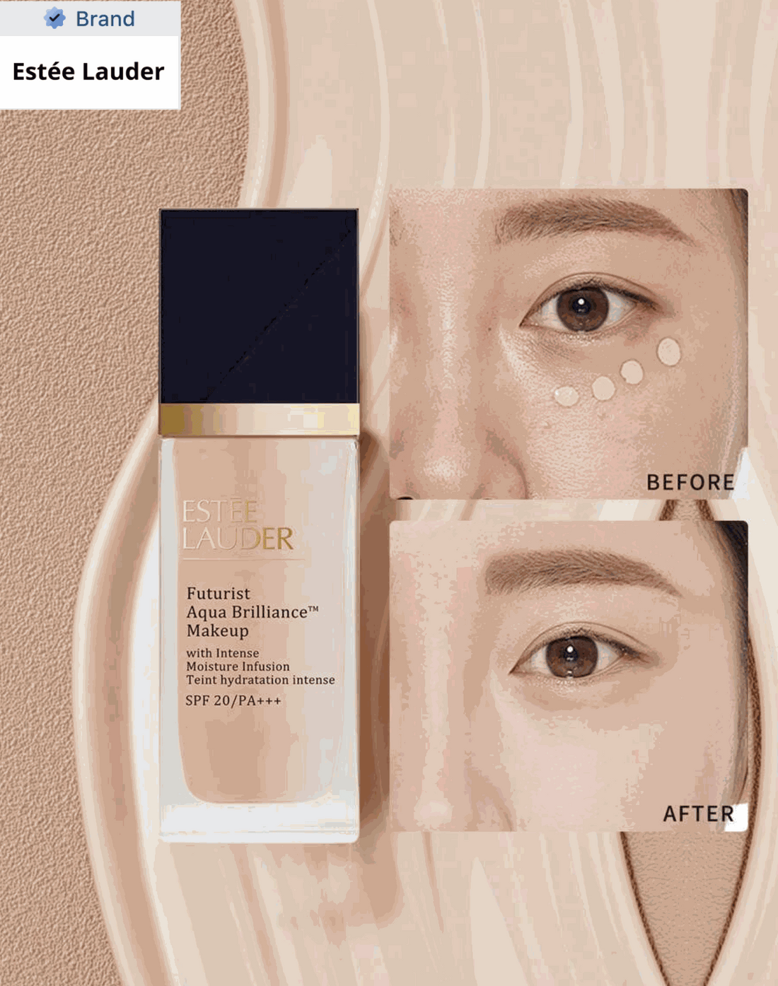 Estee Lauder | Futurist Aqua Brilliance Makeup  Foundation 30ml