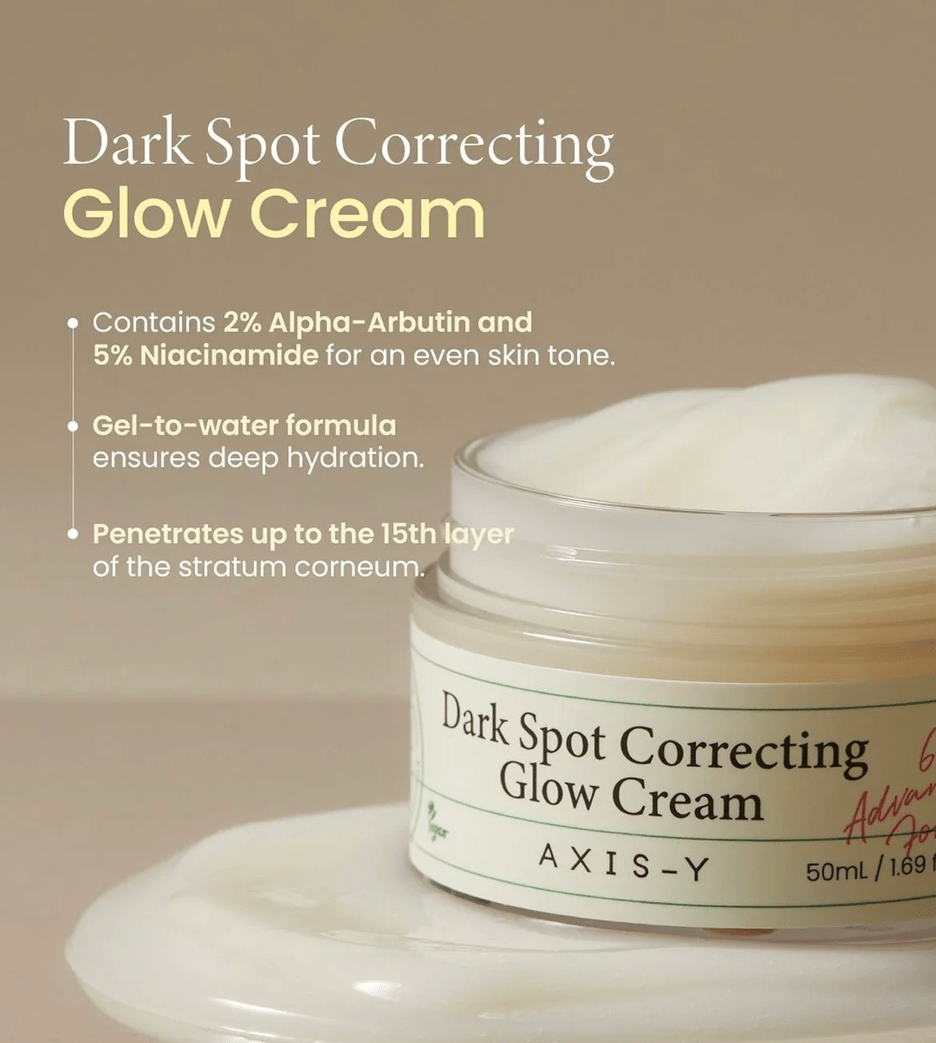 Axis Y Dark Spot Correcting Glow Cream 50ml - Zayluxe Care