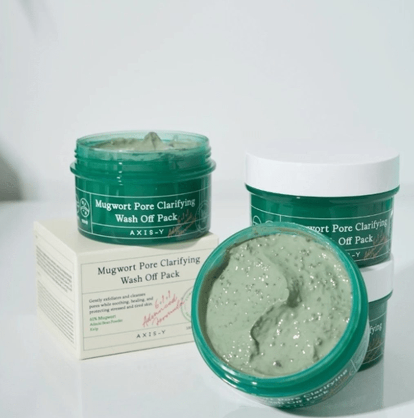 Axis Y Mugwort Pore Clarifying Wash Off Pack 100ml - Zayluxe Care
