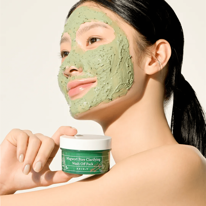 Axis Y Mugwort Pore Clarifying Wash Off Pack 100ml - Zayluxe Care