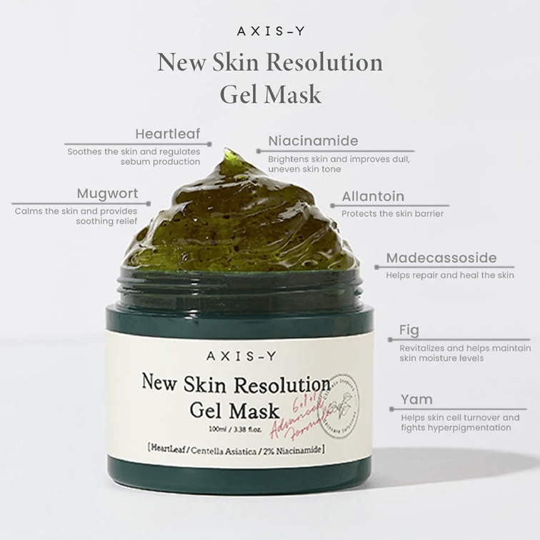Axis Y New Skin Resolution Gel Mask 100ml - Zayluxe Care