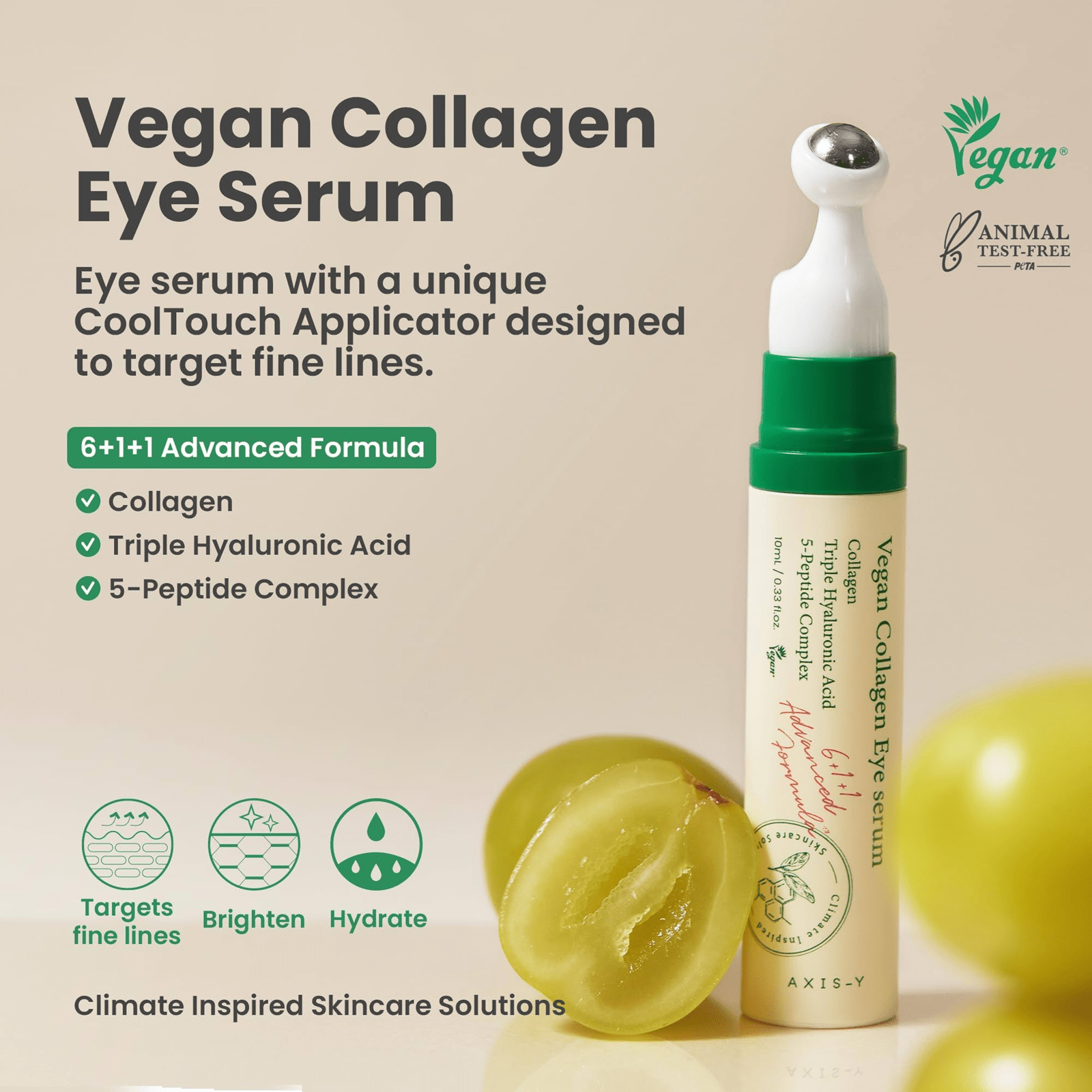 Axis Y Vegan Collagen Eye Serum 10ml - Zayluxe Care