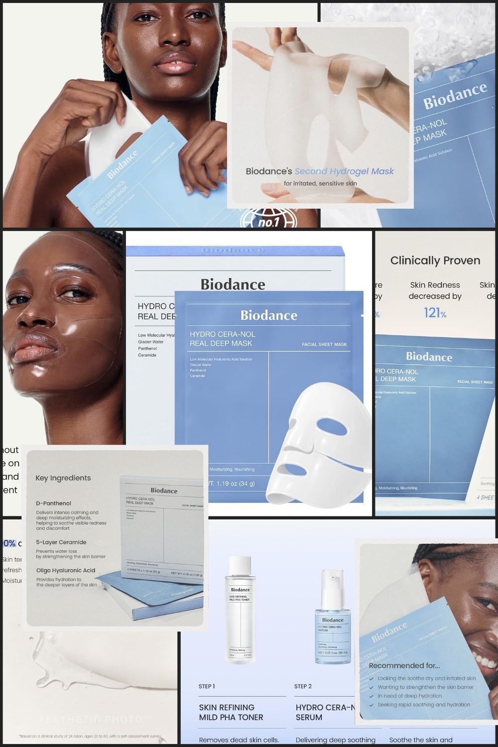 Biodance hydro cera-nol real deep mask ( 4x Sheet Mask ) - Zayluxe Care