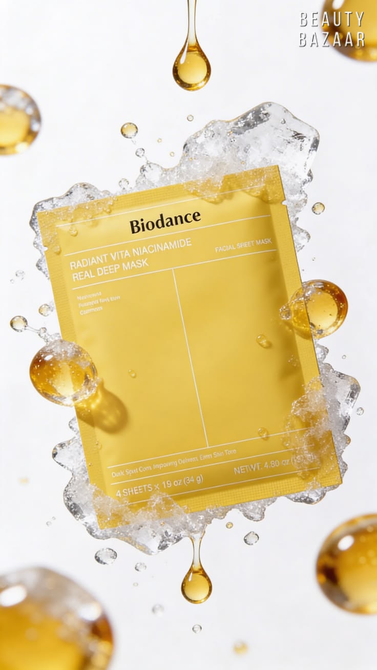 Biodance radiant vita niacinamide real deep mask ( 4x Sheet Mask ) - Zayluxe Care