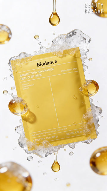 Biodance radiant vita niacinamide real deep mask ( 4x Sheet Mask ) - Zayluxe Care
