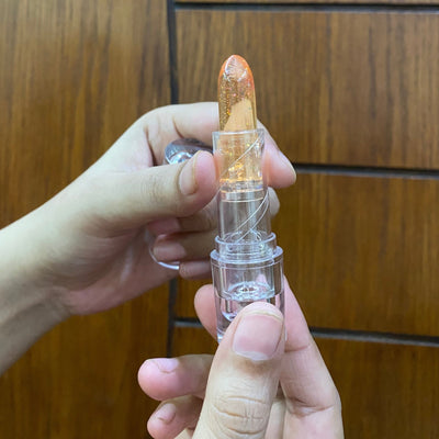 Crystal Jelly Lip Balm – Hydrating Clear Glitter Lipstick for Soft & Shiny Lips - Zayluxe Care