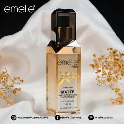 Emelie Paris Waterproof Matte Foundation – Long - Stay Liquid SPF Foundation - Zayluxe Care