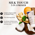 Flicka Silk Touch 3 in 1 Moisturizer and Primer for Face | Long - Lasting, Flawless and Dewy Makeup Base | Pore Minimizer | All Skin Types - Zayluxe Care