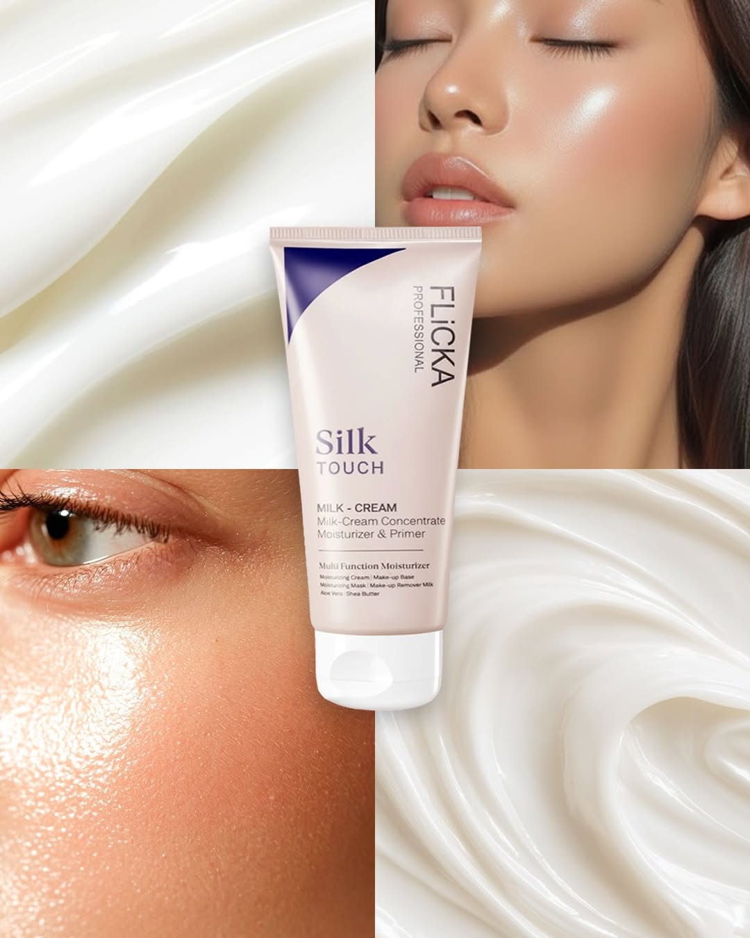 Flicka Silk Touch - 3 in 1 Moisturizer, Primer & Sunscreen for Face - Zayluxe Care