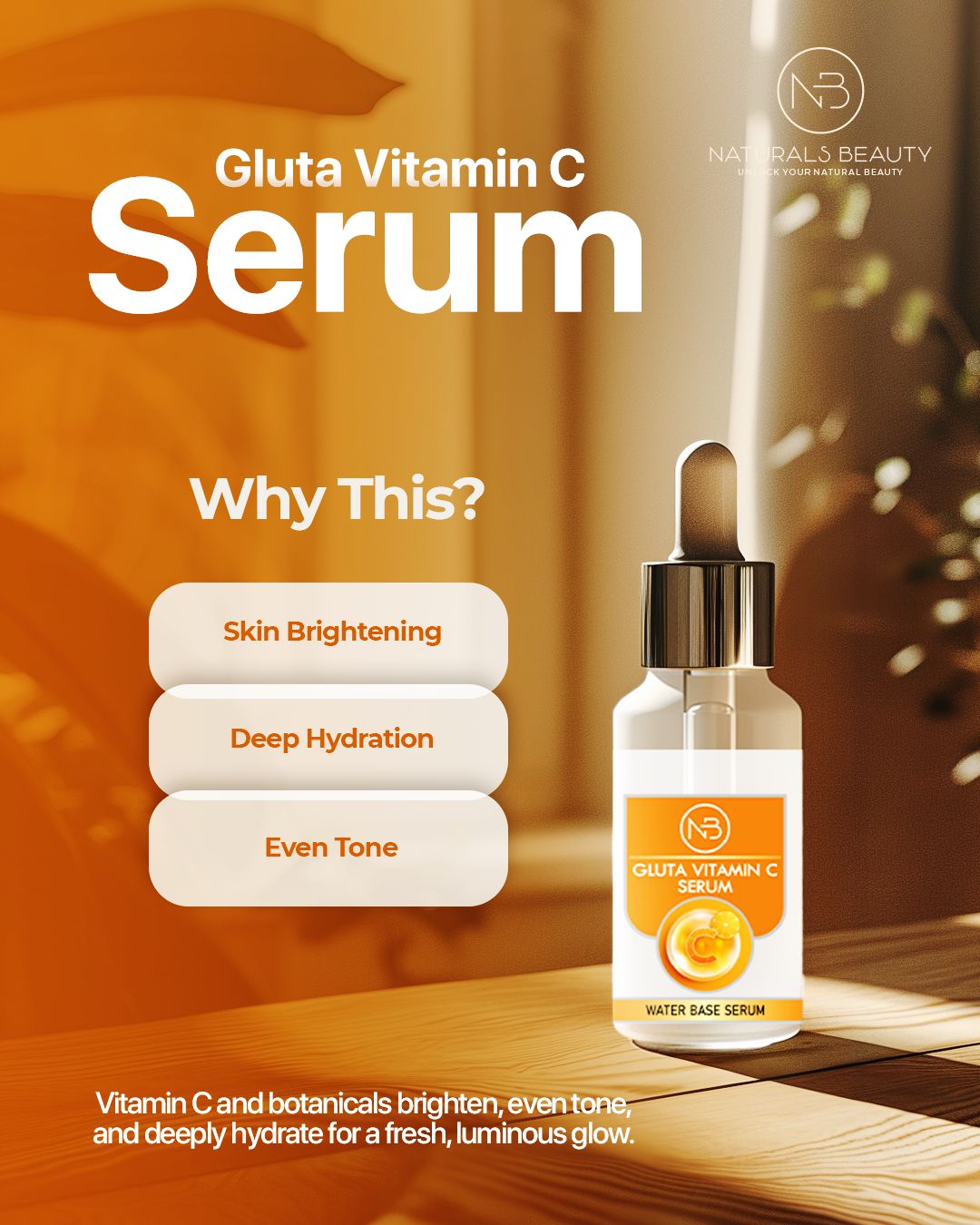 Gluta Vitamin C Serum – Brightening & Deep Hydration, Anti - Dark Spot | ZalyuxeCare.pk - Zayluxe Care