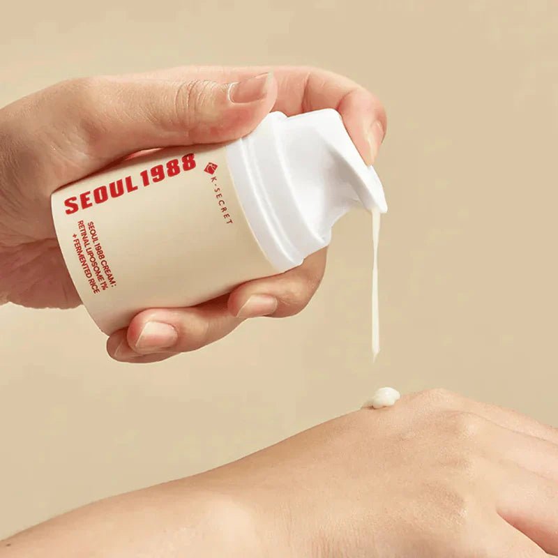 K - SECRET SEOUL 1988 Cream : Retinal Liposome 1% + Fermented Rice 50ml - Zayluxe Care