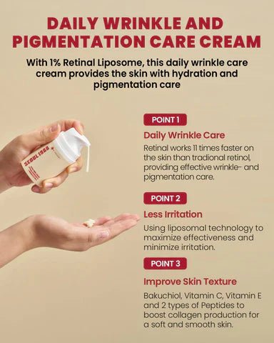 K - SECRET SEOUL 1988 Cream : Retinal Liposome 1% + Fermented Rice 50ml - Zayluxe Care