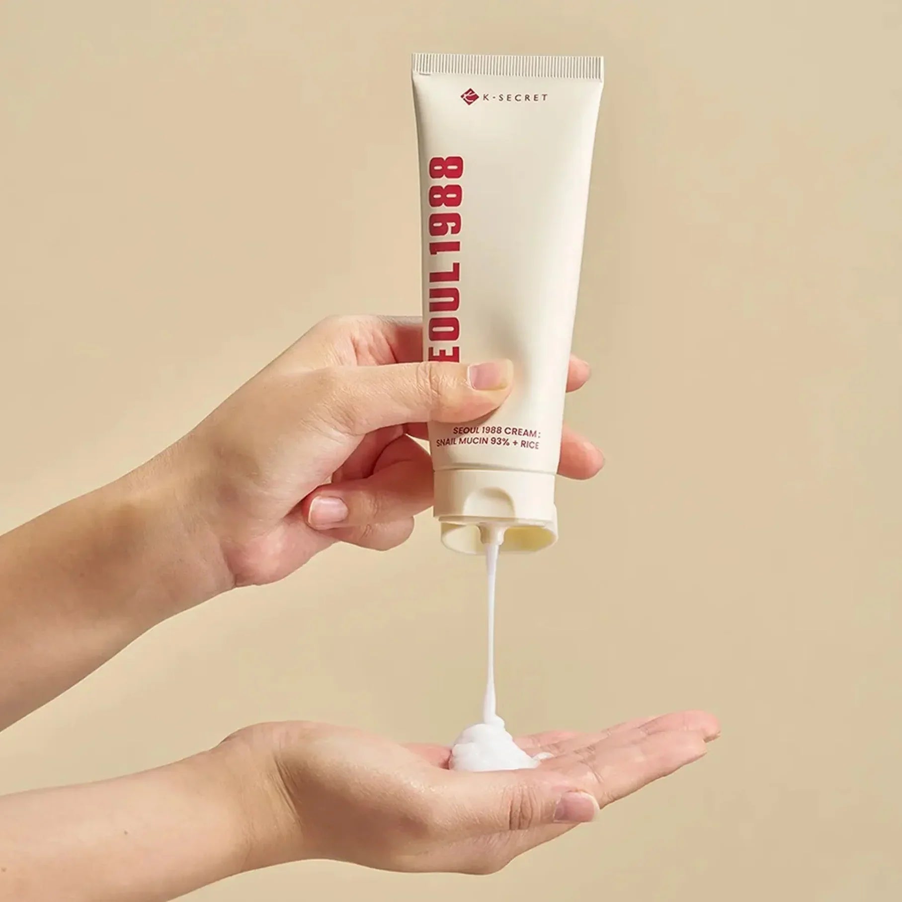 K - SECRET SEOUL 1988 Cream: Snail Mucin 93% + Rice 100 ml - Zayluxe Care