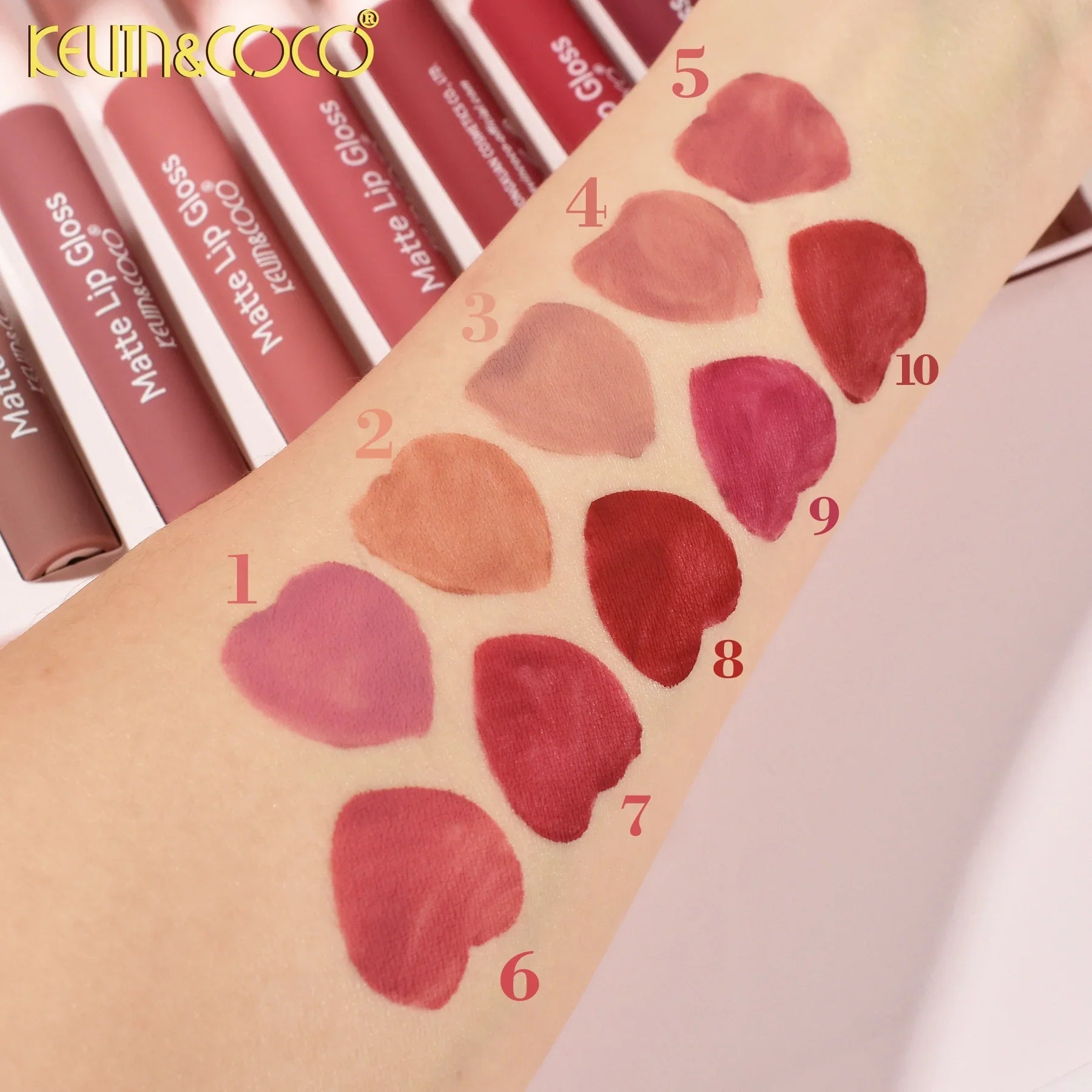 Kevin & Coco Beautiful Energy Lip Gloss ( Set of 8 ) - Zayluxe Care