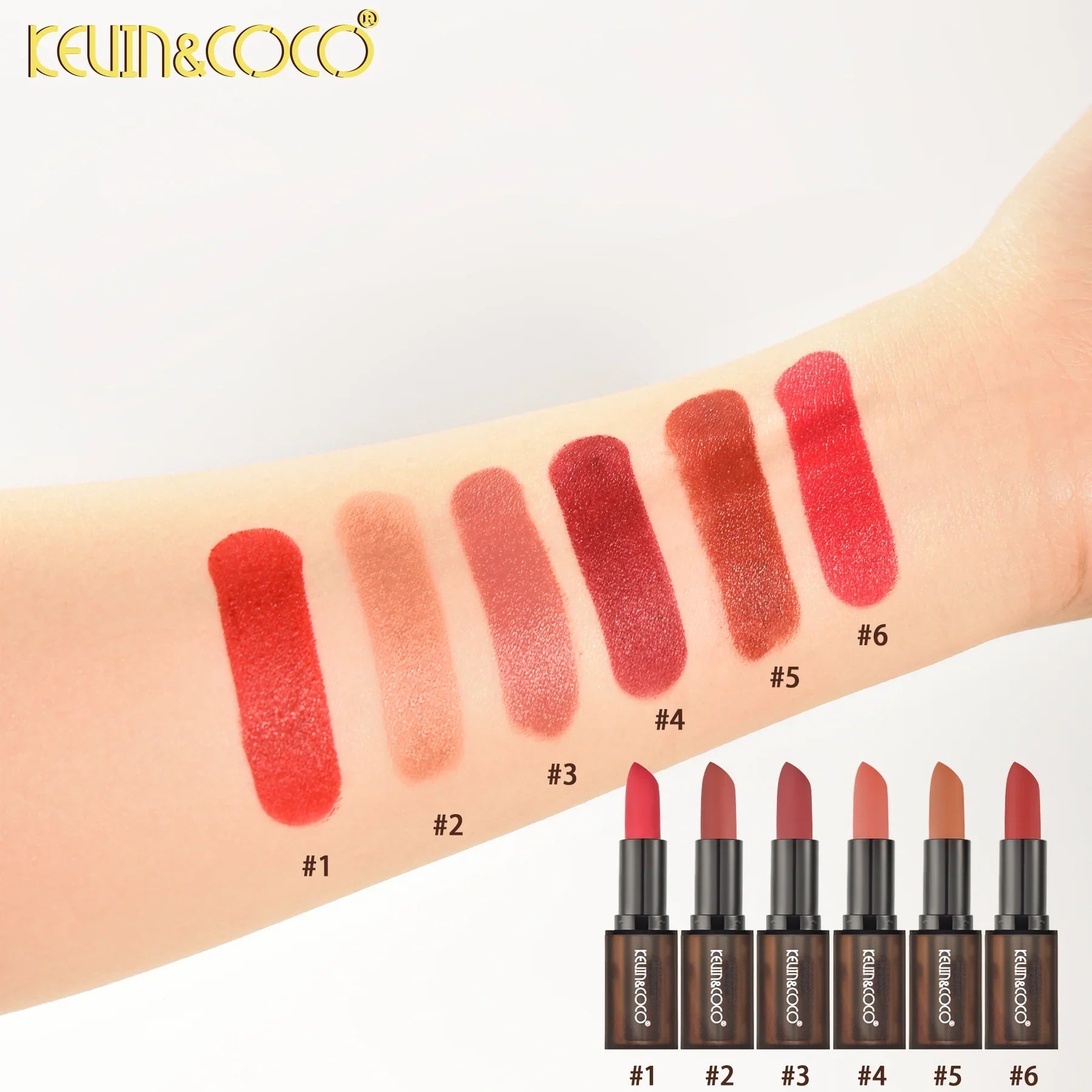 Kevin & Coco Rebirth Lipstick ( Set of 6 ) - Zayluxe Care
