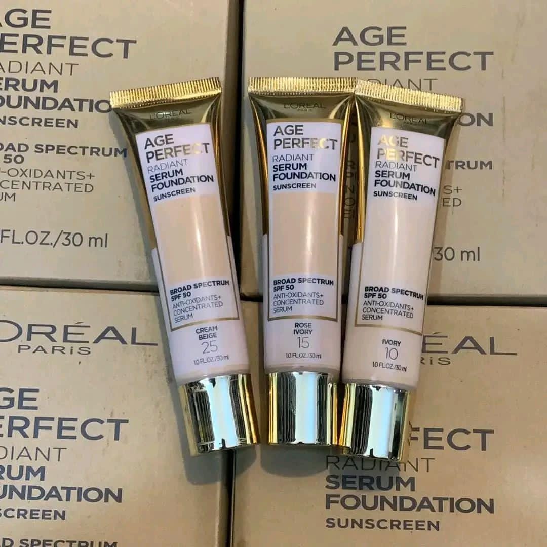 L'Oreal Paris Age Perfect Radiant Serum Foundation with SPF 50 - Zayluxe Care