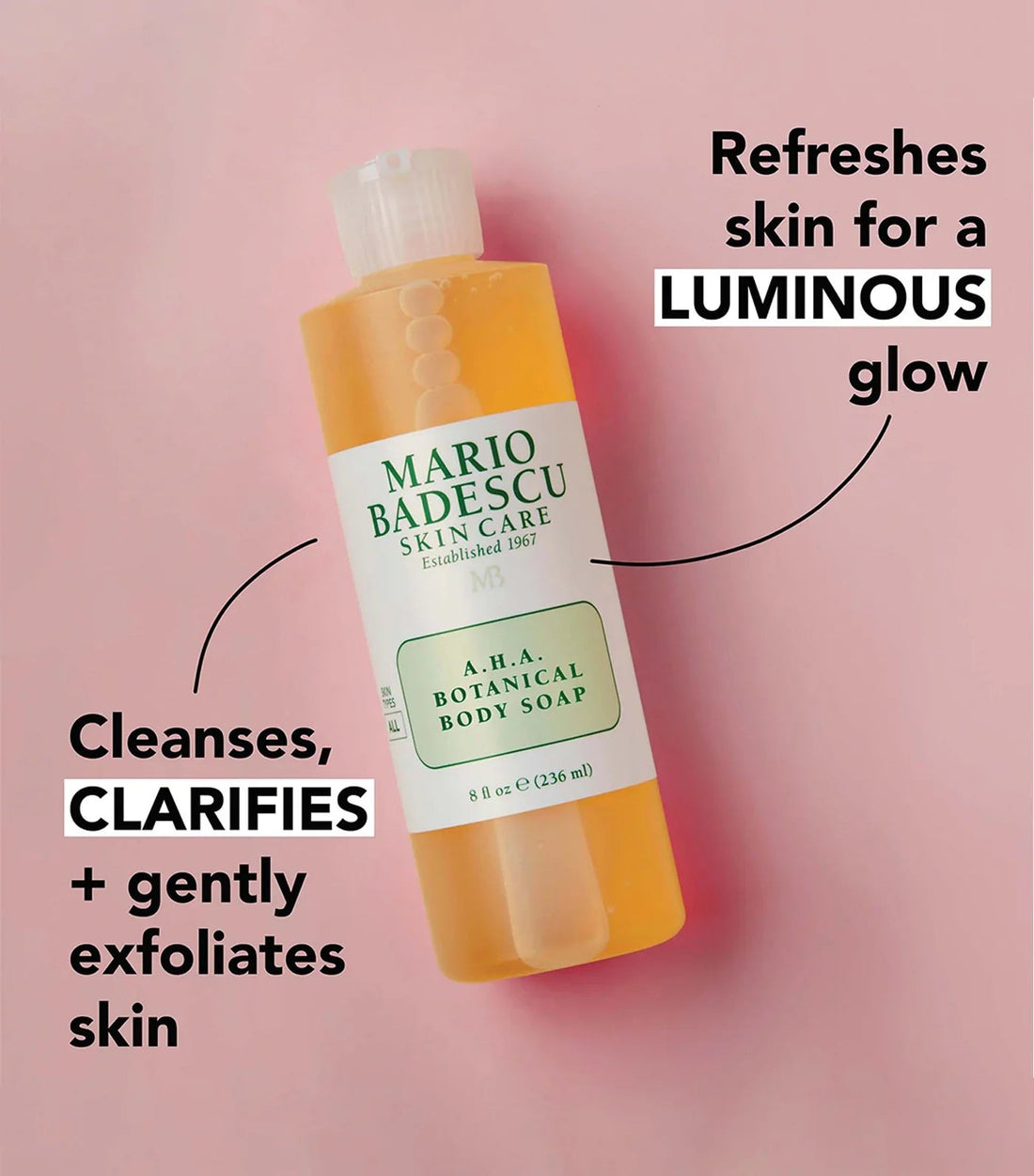 Mario Badescu A.H.A. Botanical Body Soap 236ml - Zayluxe Care
