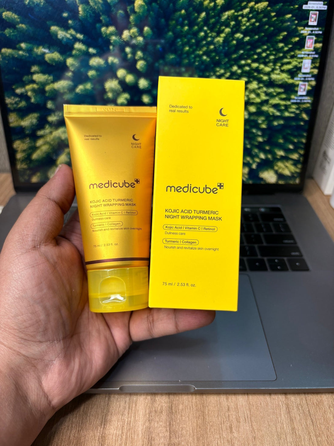 Medicube Kojic Acid Turmeric Night Wrapping Mask 75ml - Zayluxe Care