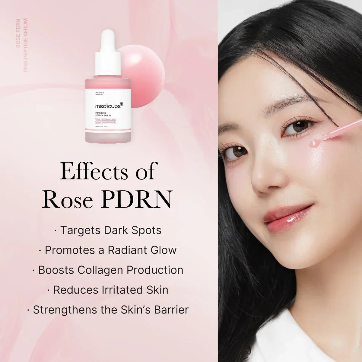 Medicube PDRN Pink Peptide Serum 30ml - Zayluxe Care