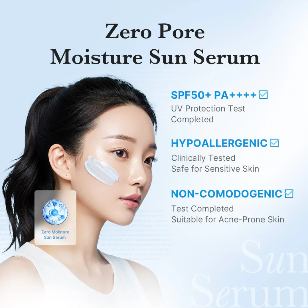 Medicube Zero Pore Moisture Sun Serum SPF 50+ PA++++ 50ml - Zayluxe Care