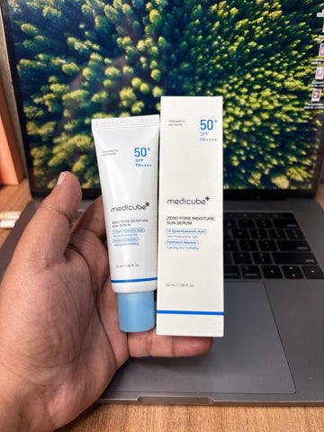 Medicube Zero Pore Moisture Sun Serum SPF 50+ PA++++ 50ml - Zayluxe Care