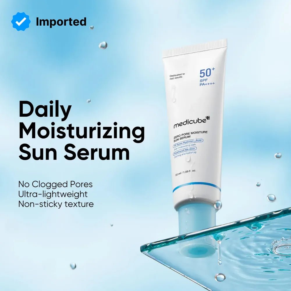 Medicube Zero Pore Moisture Sun Serum SPF 50+ PA++++ 50ml - Zayluxe Care