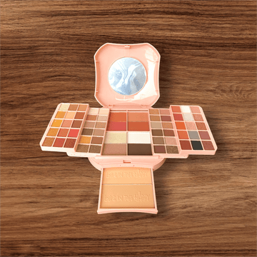 Miss Rose All - in - One Makeup Kit – 48 Shades with Mirror & Face Palette - Zayluxe Care