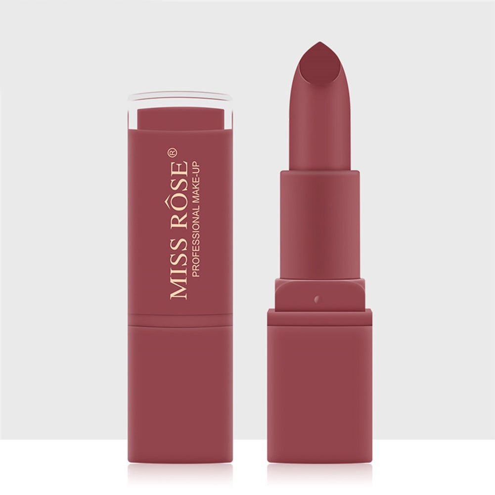 Miss Rose Nude Matte Lipstick – Long - Lasting Waterproof Velvet Finish - Zayluxe Care
