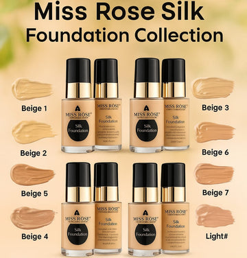 Miss Rose Oil - Free Foundation | Full Coverage | Long - Lasting Matte Look For All Skin Types - Zayluxe Care