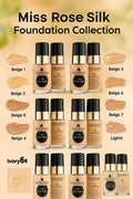 Miss Rose Oil - Free Foundation | Full Coverage | Long - Lasting Matte Look For All Skin Types - Zayluxe Care