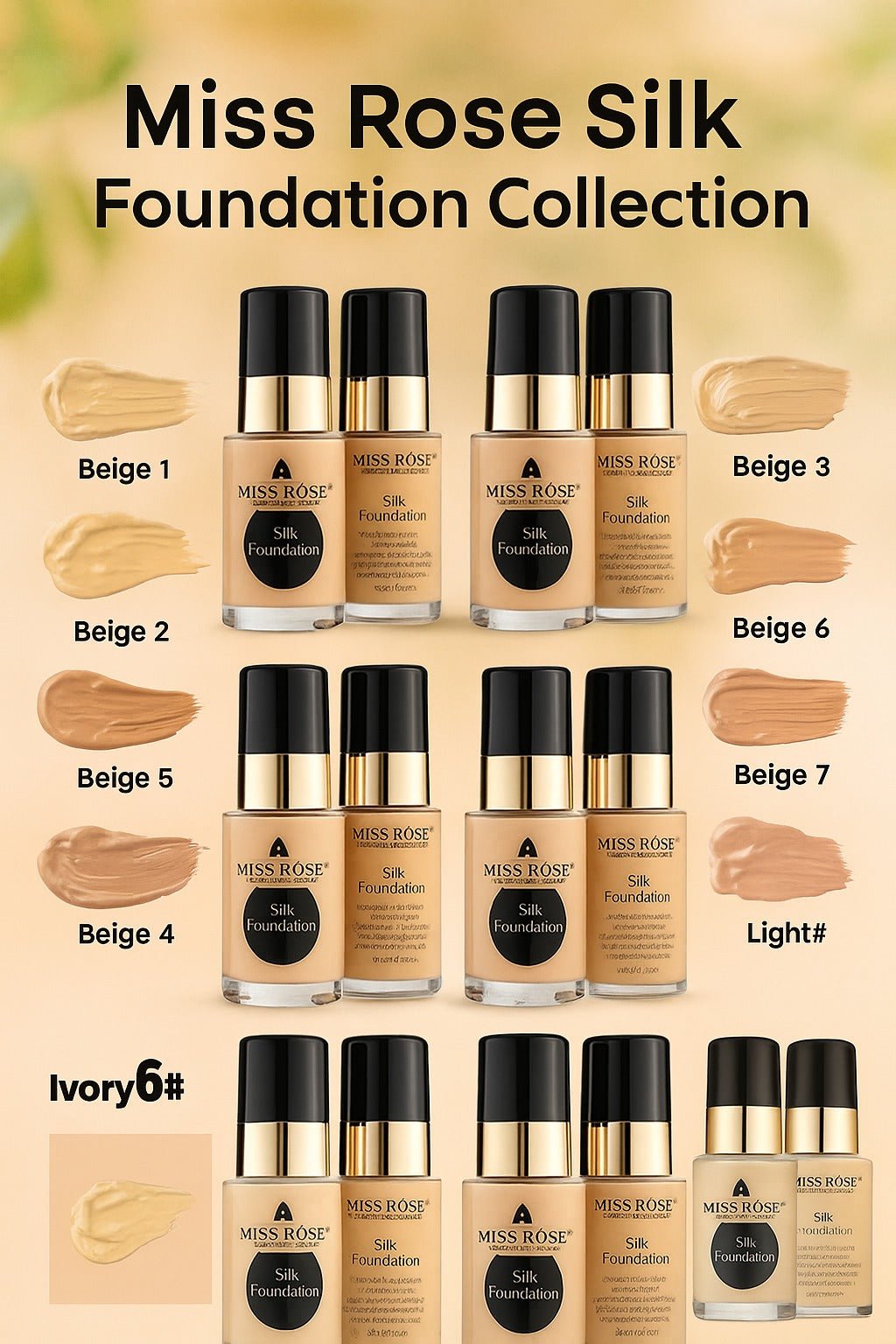 Miss Rose Oil - Free Foundation | Full Coverage | Long - Lasting Matte Look For All Skin Types - Zayluxe Care