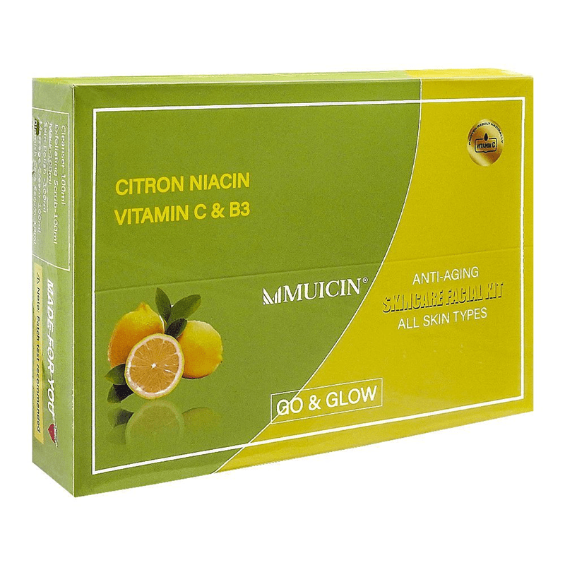 MUICIN CITRON NIACIN VITAMIN C & B3 | ANTI AGING | 6 STEPS KIT - Zayluxe Care