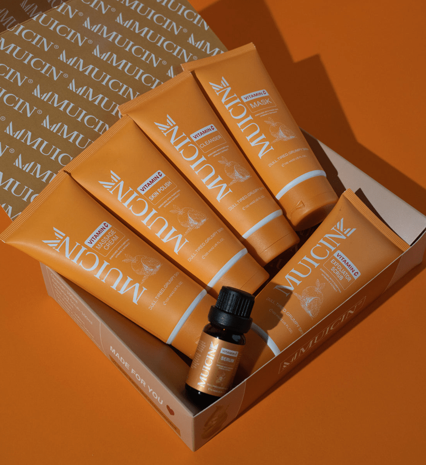 MUICIN Vitamin C Facial Kit | 6 Step | Go & Glow Treatment for Clear Skin - Zayluxe Care
