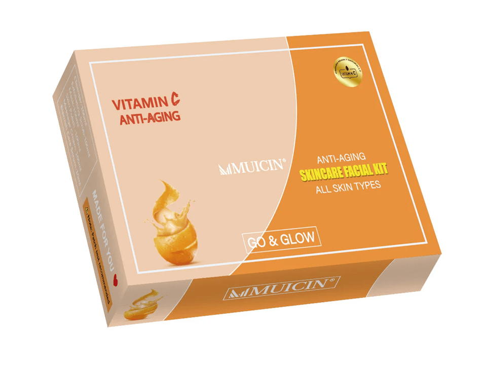 MUICIN Vitamin C Facial Kit | 6 Step | Go & Glow Treatment for Clear Skin - Zayluxe Care