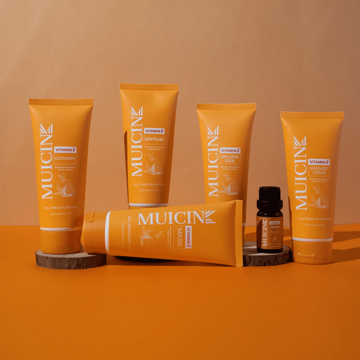 MUICIN Vitamin C Facial Kit | 6 Step | Go & Glow Treatment for Clear Skin - Zayluxe Care