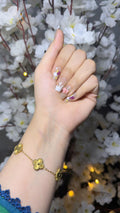 Press - On False Nails Set – 12pcs Fashion Acrylic Tips (French & Animal Print) - Zayluxe Care