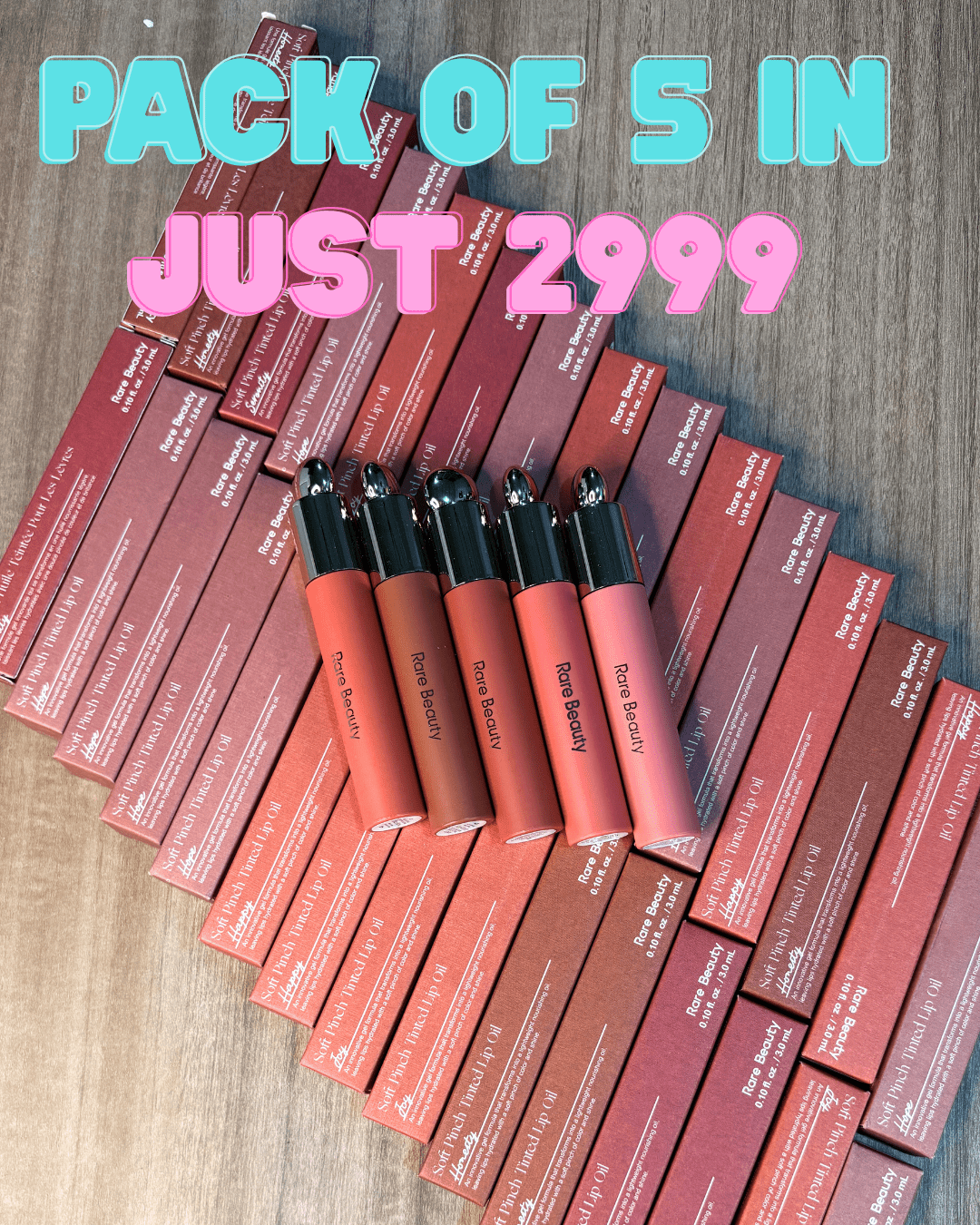 Rare Beauty - Soft Pinch Tinted Lip Oil ( Bundle of 5 ) - Zayluxe Care