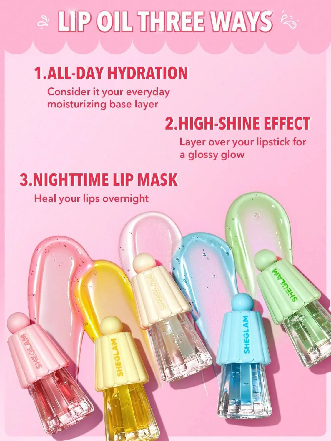 Sheglam Jelly Wow Hydrating Lip Oil - Zayluxe Care
