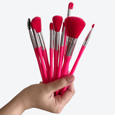 Zay Luxe Care 10 - Piece Pink Professional Makeup Brush Set – Soft & Premium Quality - Zayluxe Care